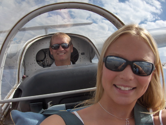 Amelia A and Aland A Soaring over Owl Canyon Gliderport
